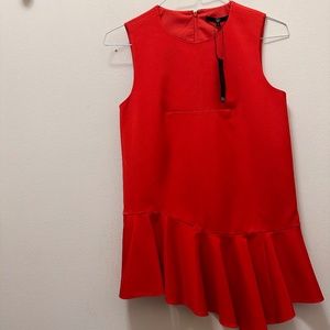 Tibi, red asymmetric top.  BNWT